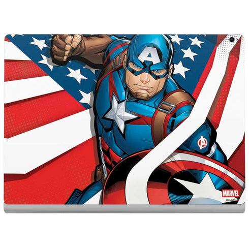 Marvel Captain America Action Pose Surface Book 2 15in Skin